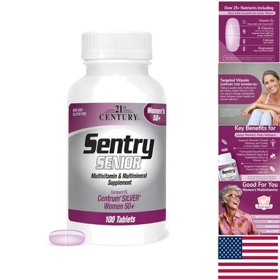 Multivitamin for Women 50+ - 100 Count Tablets Featuring Full Spectrum Nutrients