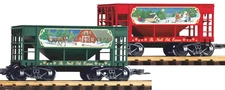 Piko 38915 G Scale North Pole Express Ore Car 2-Pack