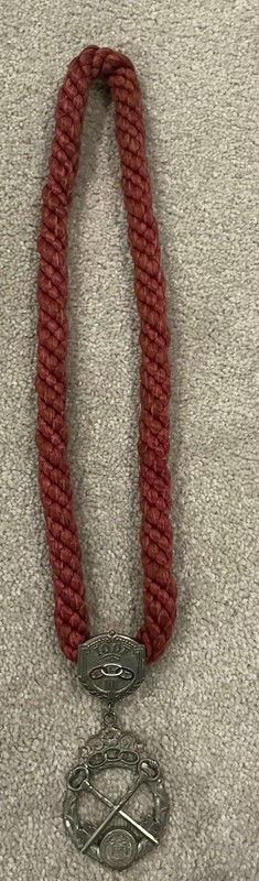 Order of Odd Fellows Lodge I.O.O.F. ROPE MEDALLION