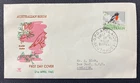 1965 ROYAL Australian Birds 2'6 Scarlet Robin FDC GPO Adelaide FDI Postmark
