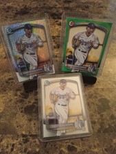 Jac Caglianone Bowman Combo⚾️⚾️🔥Green #/99 ⚾Mega Mojo⚾Chrome. KC Royals 👑