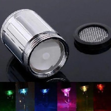 LED Temperature Sensitive Faucet Spout 3-Color Light-Up Kitchen Faucet Colorful