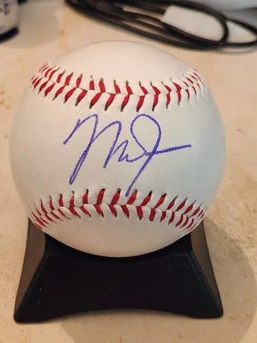 Mike Trout California Angels Autographed Baseball With Certification
