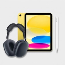 Apple iPad 11-inch 128GB Yellow with Apple Pencil Pro  AirPods Max 2 Midnight