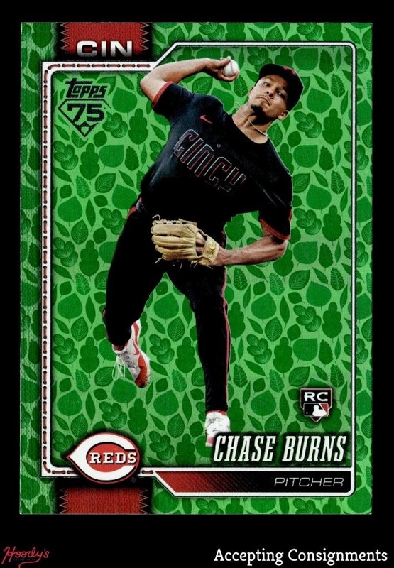 2026 Topps Easter Green Foil #312 Chase Burns RC ROOKIE REDS