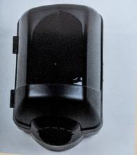 Handtuchrollen-Spender / schwarz / Midi