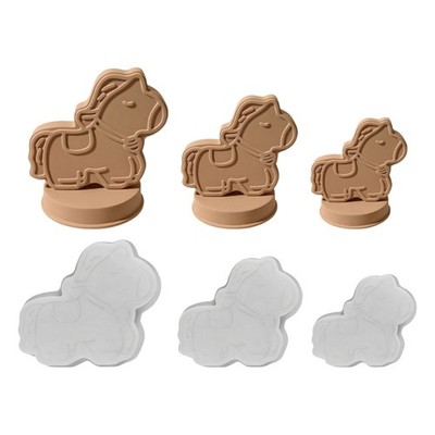 Horse Year Silicone Mould For DIY And Soap Making With 3 Size