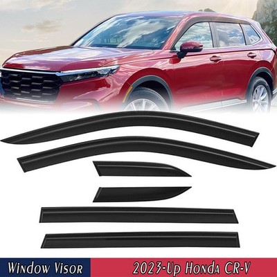 For 2023-2025 Honda CR-V CRV Black Window Visor Vent Shades Sun Rain Guard Cover