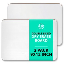 Small Dry Erase Board 9x12 2 Pack Mini White 2 Pack- 9x12,
