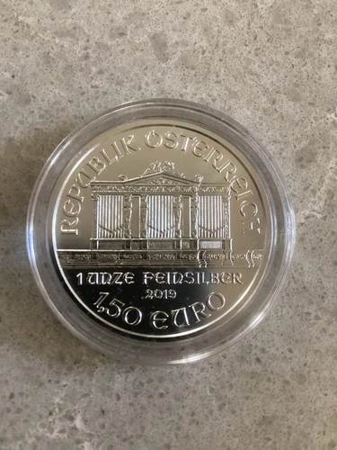 2019 Austrian Silver Philharmonic 1 oz — photo from the most recent tracked eBay sale