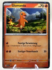 Pokemon Glumanda PAF 007/091 Cosmo Holo Paldeas Schicksale Deutsch NM