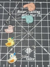 Vintage Safety Pins With Plastic Duck Protectors Diaper Pins