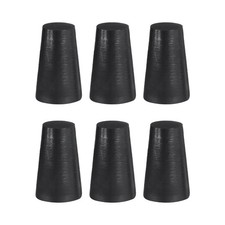 6Pcs Rubber Stoppers 9mm to 13mm 20mm Solid Tapered Lab Rubber Plugs
