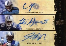 08 Premier Rookie Trios Autos Johnson/Jones/Smith 2/25