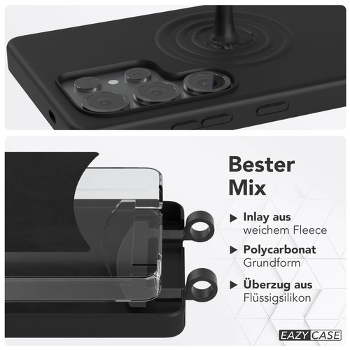 Handykette für Samsung Galaxy S25 Ultra Handyhülle mit Band 2in1 Cover Schwarz - Afbeelding 7 van 7