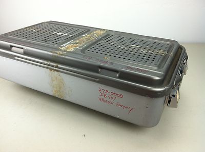 V. MUELLER GENESIS FULL SIZE STERILIZATION MEDICAL CONTAINER 23.5