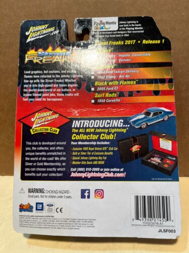 Chevrolet Corvair 1962 Johnny Lightning Zingers Back to the Grind blanco 1/64 - Imagen 2 de 2