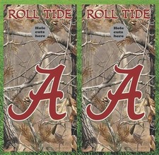 Alabama Crimson Tide Cornhole Wrap Decals Bag Toss 3M Vinyl 24x48 Fast Shipping