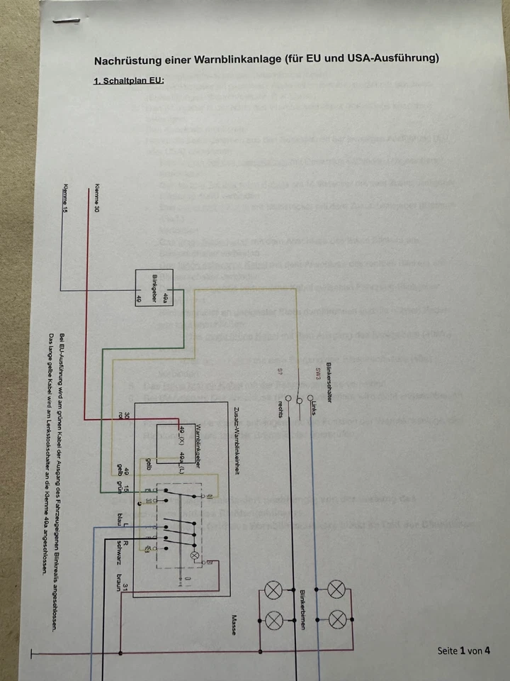 Warnblinkanlage Universal 12V, Oldtimer, Traktor, US-Car etc. Einführungspreis! - Bild 3 von 3