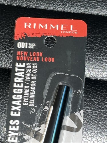 Rimmel London 001 Nero Esagerato Punta Feltro Eyeliner Preciso NUOVO - Foto 5 di 6