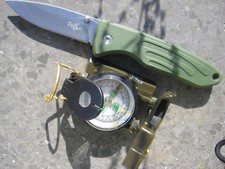 2 in1 Taschenmesser + Kompass Orientierungshilfe Messer BW US Outdoor