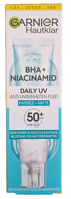 Garnier SkinActive Hautklar BHA + Niacinamid Fluid, LSF 50+, 40 ml