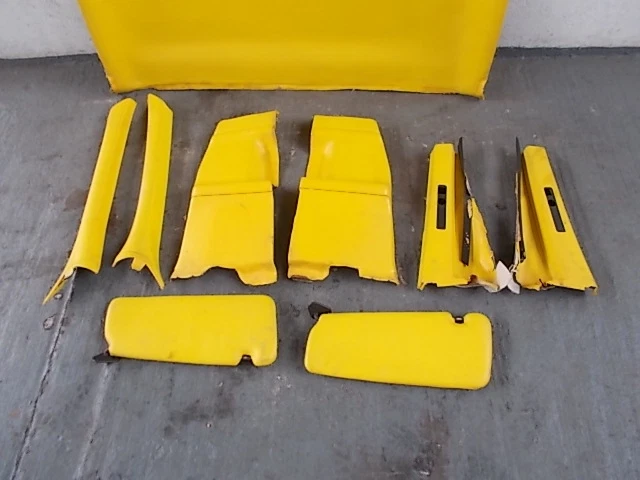 BMW E36 Coupe / Pick Up Umbau Himmel Verkeidung Verkleidungen Leder gelb - Bild 2 von 4