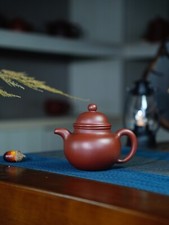 Handmade Yixing Zisha Teapot Duoqiu teapot, Purple Clay 160ml 