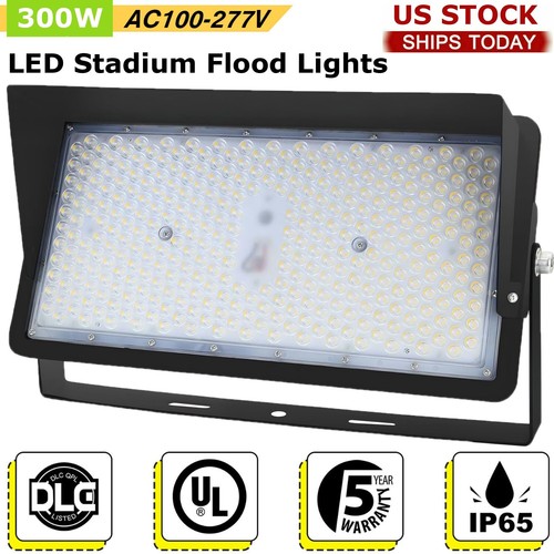 LED Stadium Light 1000W Equivalent 4000k Warm White  LED 300W Outdoor Lighting - Picture 1 of 16