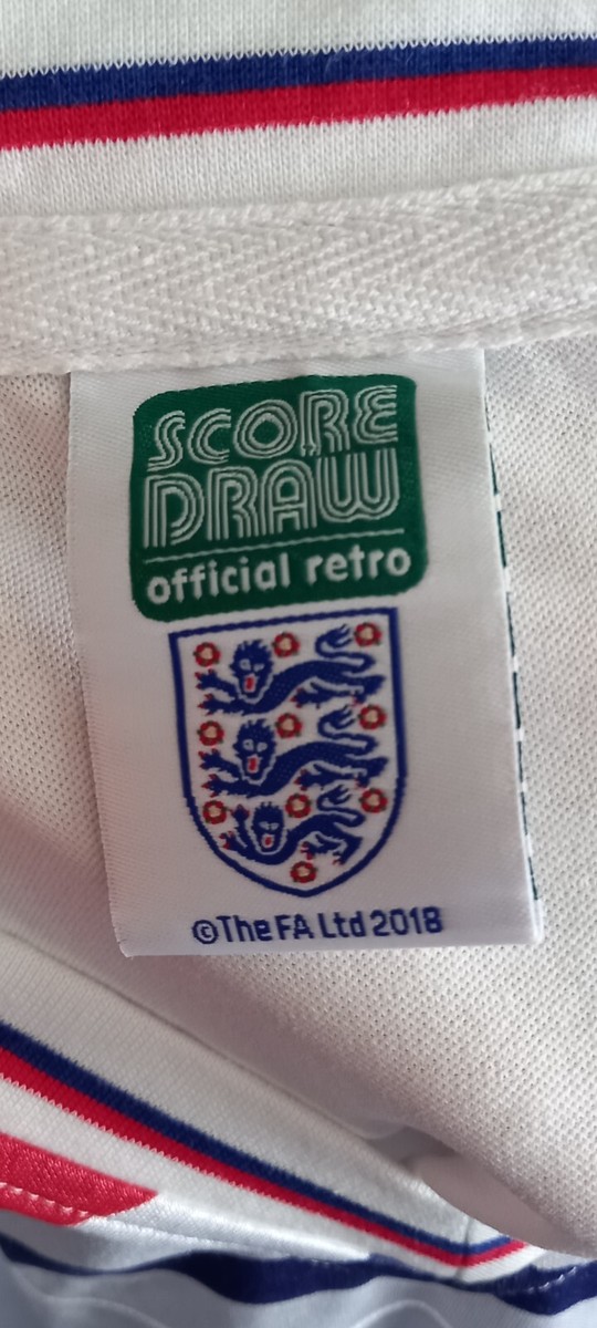 England Football Shirt Vintage Retro Style Jersey Mint World Cup