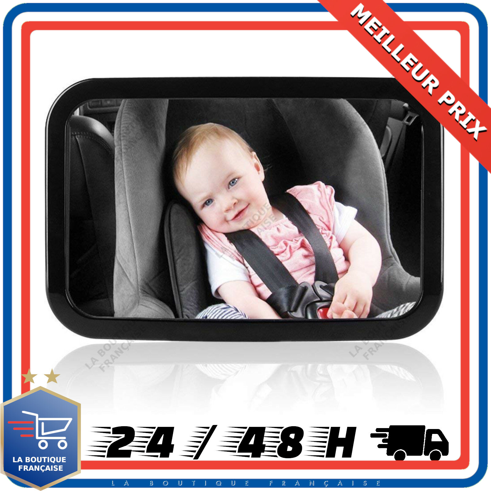 Amzdeal Retroviseur De Surveillance Pour Bebe Miroir Optimale Noir Achetez Sur Ebay