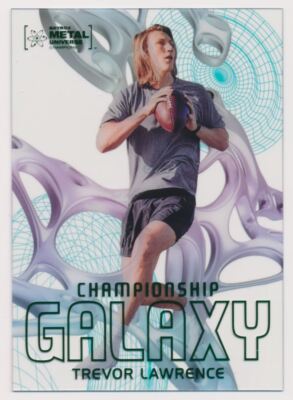 2021 Metal Universe Championship Galaxy #CG-29 Trevor Lawrence Football Upper
