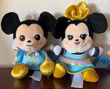Walt Disney World Mickey  Minnie Mouse 50th Anniversary Wishables Plush NWT 