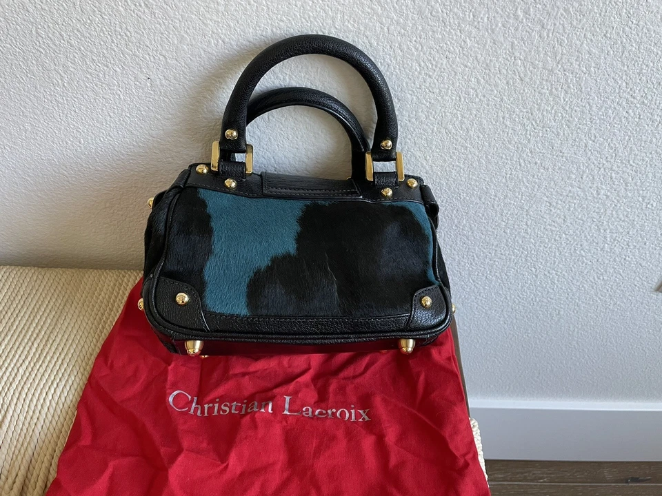 Bolso de Mano Christian Lacroix Negro/Azul Ocultar Foto 3 de 4