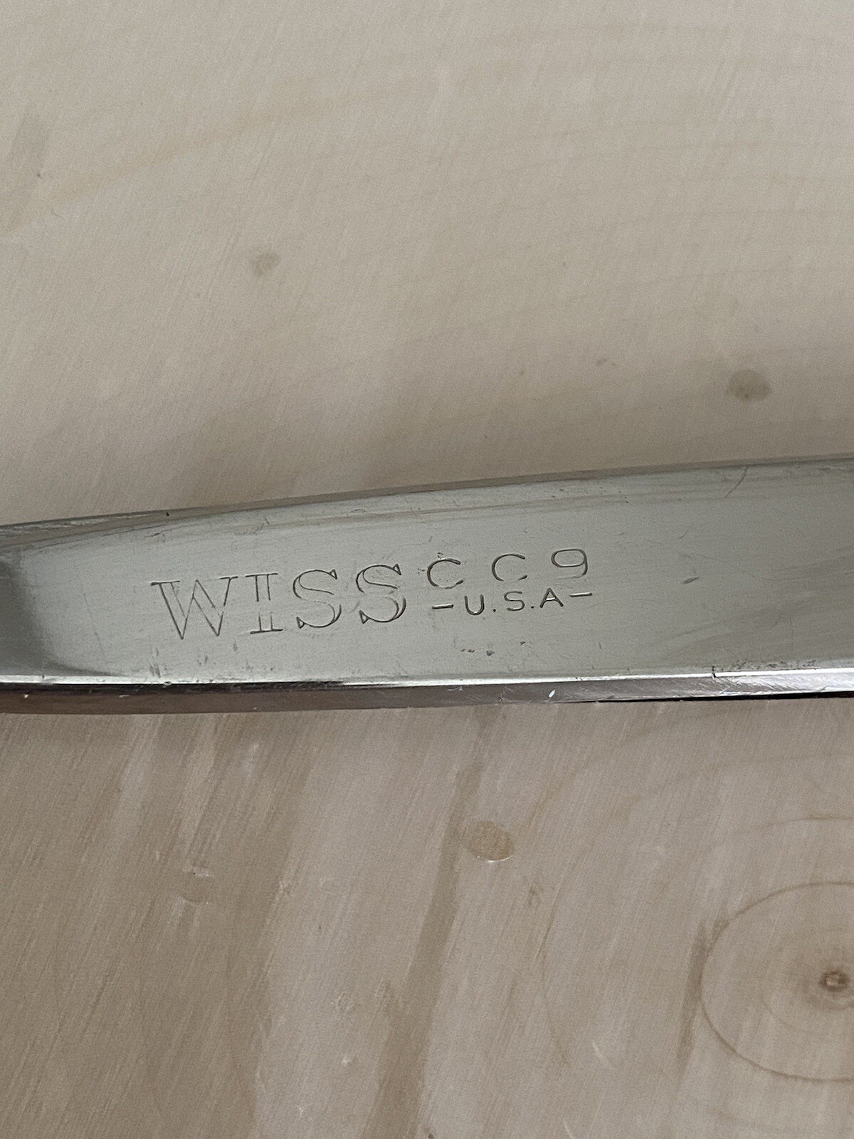 Vintage 9" WISS Pinking Scalloping Shears Craft Dressmaker Scissors Model CC9