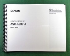 Denon AVR-4308CI Instruction Manual: 113 Pages & Protective Covers!