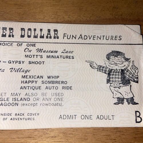 Knott’s Silver Dolllar Fun Adventures Vintage Ticket - Picture 3 of 4