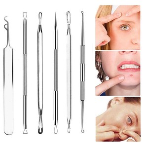 Set-Bend-Curved-Blackhead-Acne-Clip-Pimple-Comedone-Remover-Tool-Face-Cleaner