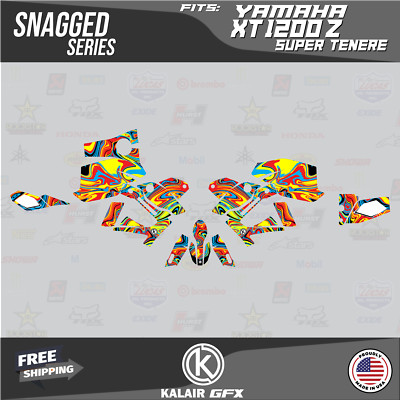 Graphics Kit for  Yamaha XT 1200Z Super Tenere (All Years)  Snagged - YELLOW