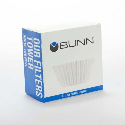 100ct BUNN Coffee Tea Filters Home Brewer 812 Cup Makers Funnels
