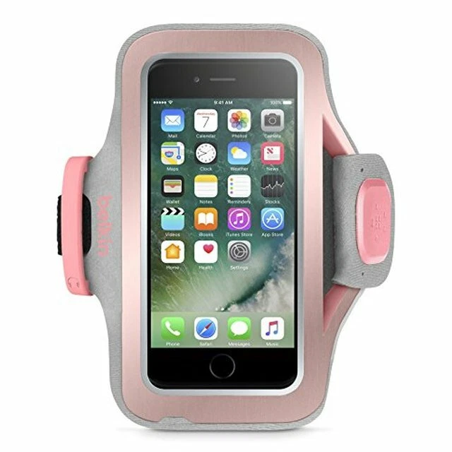 Brazalete Belkin Sport-Fit Pro para iPhone 7 Plus y iPhone 8 Plus (oro rosa) + FS Foto 2 de 4