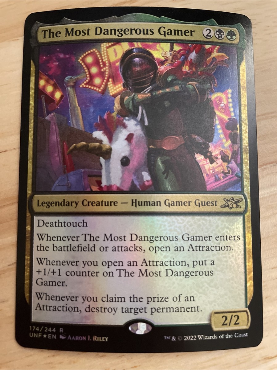 the most dangerous gamer mtg commander deck MTG The Most Dangerous Gamer FOIL Unfinity #174/244 Rare NM/M