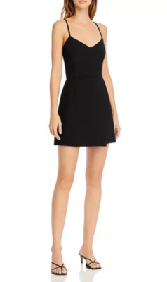nola mini dress Nola Ruffle Strap Mini Dress Light Denim