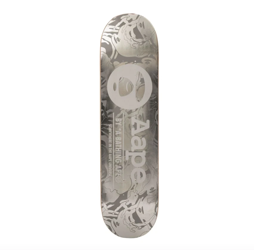 AAPE by A BATHING APE Skate Deck Skateboard Bape Camo Chrome