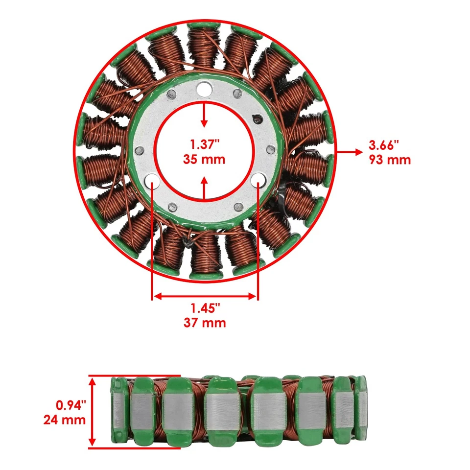 Estator para Suzuki DR200SE DR-200SE 1996 1997 1998 1999 2000 2001 2002-2009 2013 Foto 2 de 4
