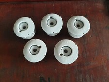 5 x screw cap cover fuse porcelain E33 socket 63A / 500V German Democratic Republic