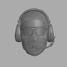 Simon "Ghost" Riley CoD Modern Warfare video game custom head for action figures