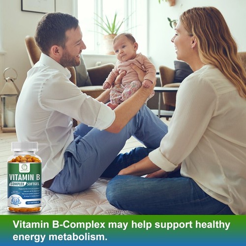 Vitamin B Complex 120 Capsules With Vitamin C - High Potency