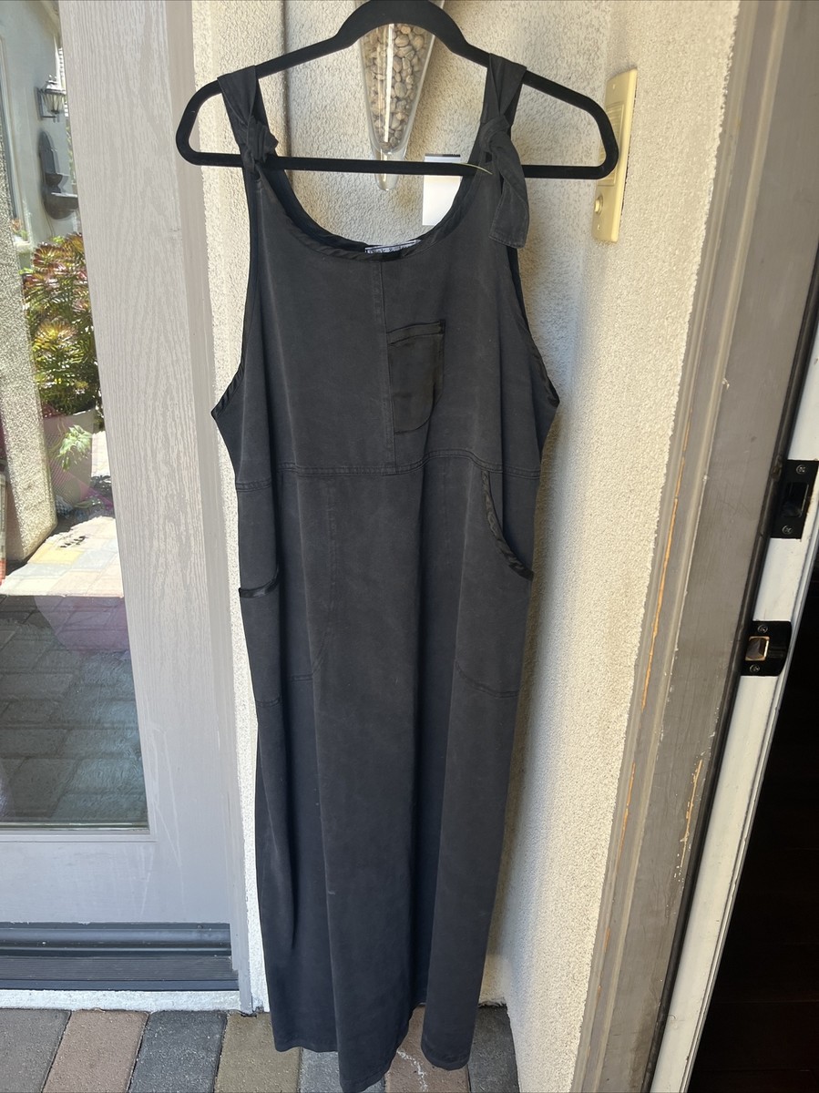 Dick Jayne Women's Round Neck 100% Tencel Sleeveless Tank Maxi