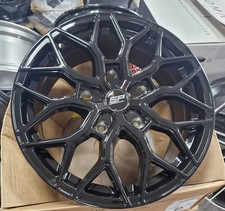 18" GLOSS BLACK BLACK ALLOY WHEELS WITH TYRES FOR FORD TRANSIT CUSTOM VAN